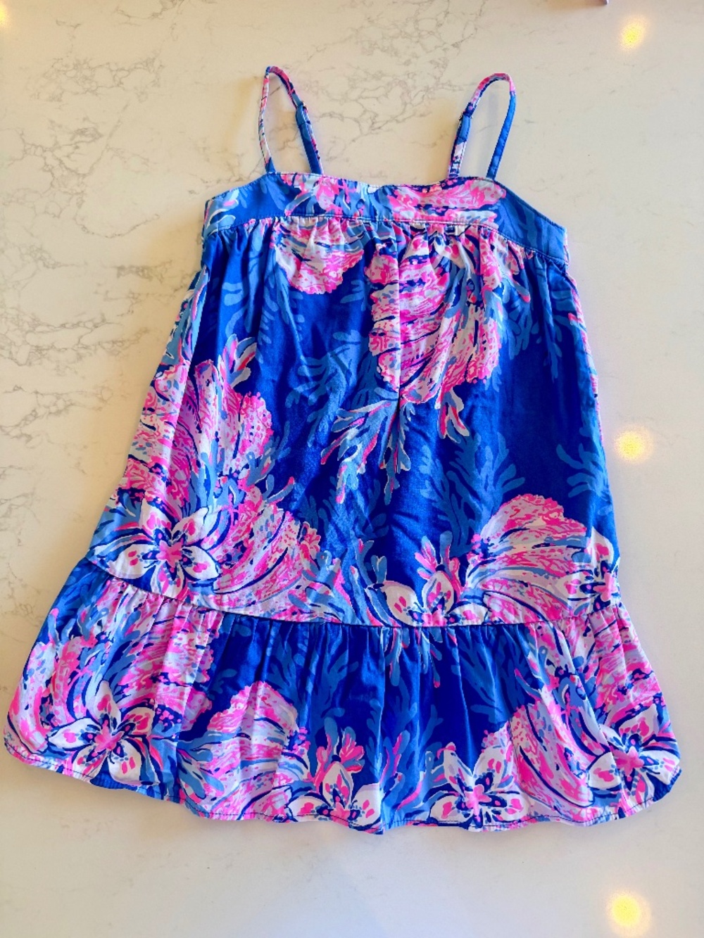 Lilly Pulitzer Girl's Mini Alessia Floral Shift Dress Size S